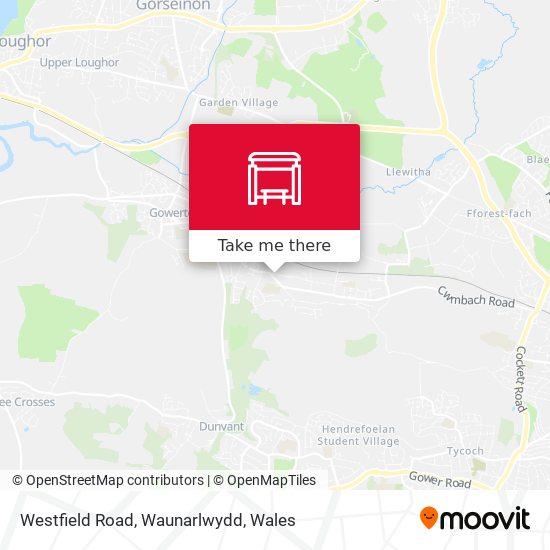 Westfield Road, Waunarlwydd map