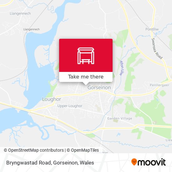 Bryngwastad Road, Gorseinon map
