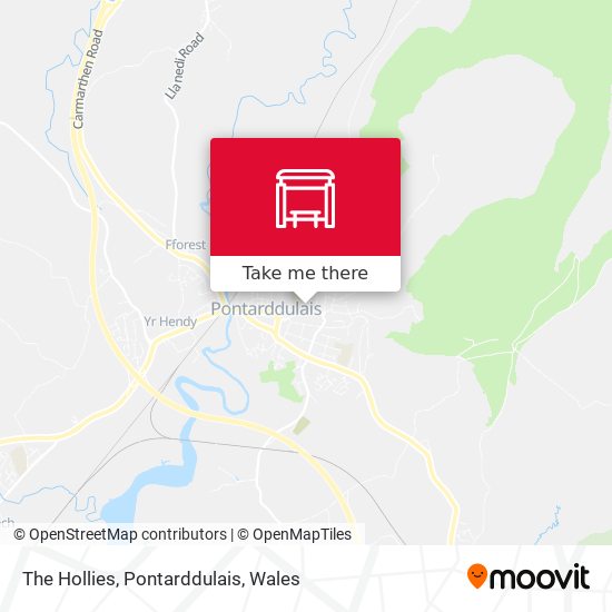 The Hollies, Pontarddulais map