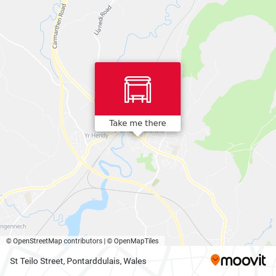 St Teilo Street, Pontarddulais map