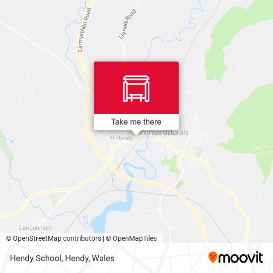 Hendy School, Hendy map