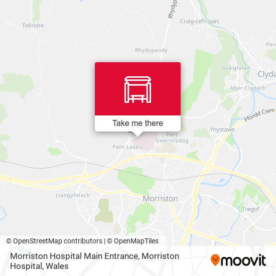 Morriston Hospital Main Entrance, Morriston Hospital map