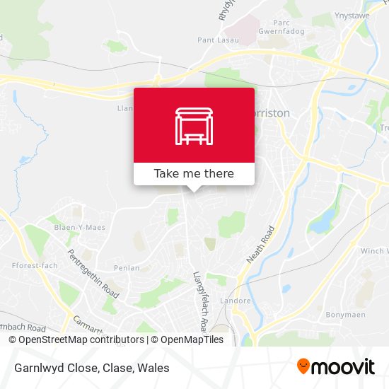 Garnlwyd Close, Clase map
