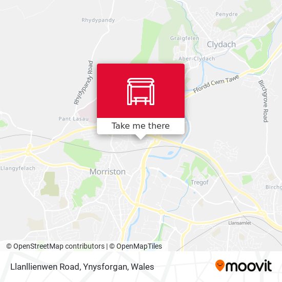 Llanllienwen Road, Ynysforgan map