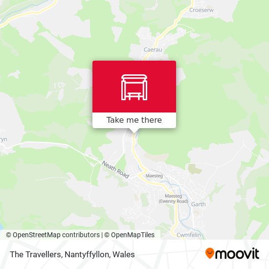 The Travellers, Nantyffyllon map