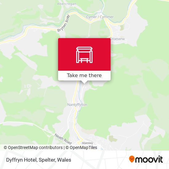 Dyffryn Hotel, Spelter map