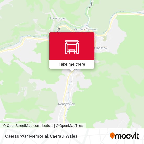 Caerau War Memorial, Caerau map