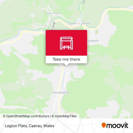 Legion Flats, Caerau map