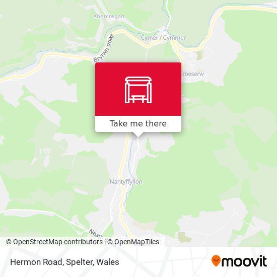 Hermon Road, Spelter map