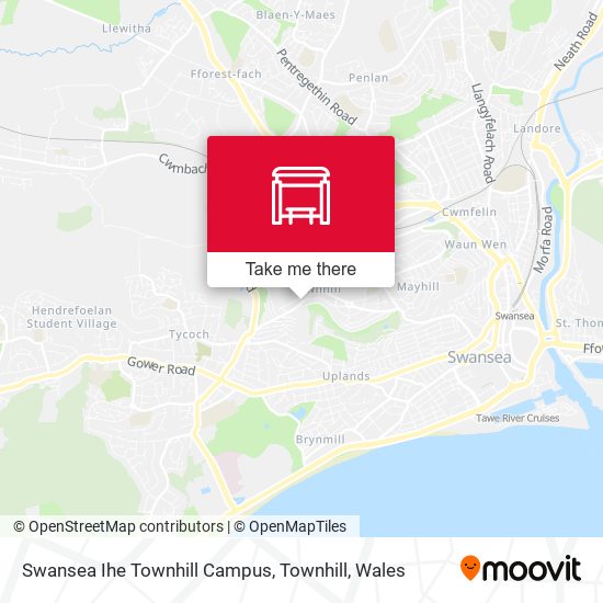 Swansea Ihe Townhill Campus, Townhill map