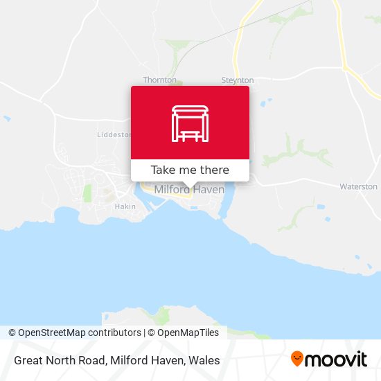 Great North Road, Milford Haven map