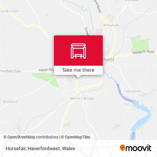 Horsefair, Haverfordwest map