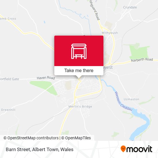 Barn Street, Albert Town map