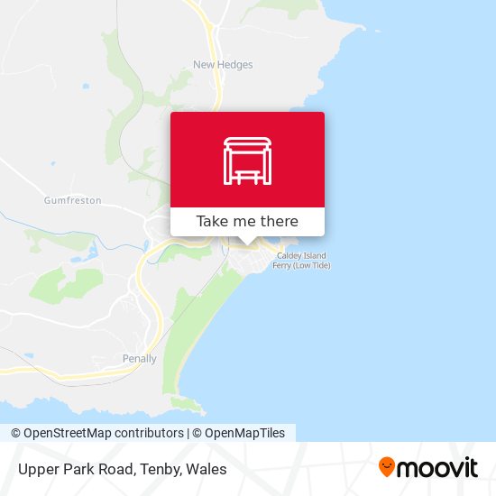 Upper Park Road, Tenby map