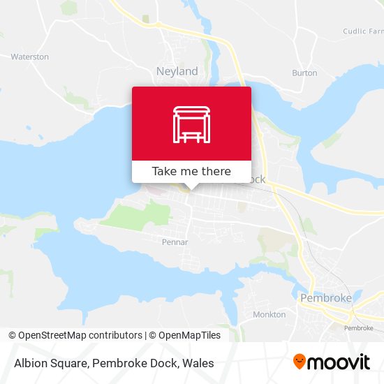 Albion Square, Pembroke Dock map