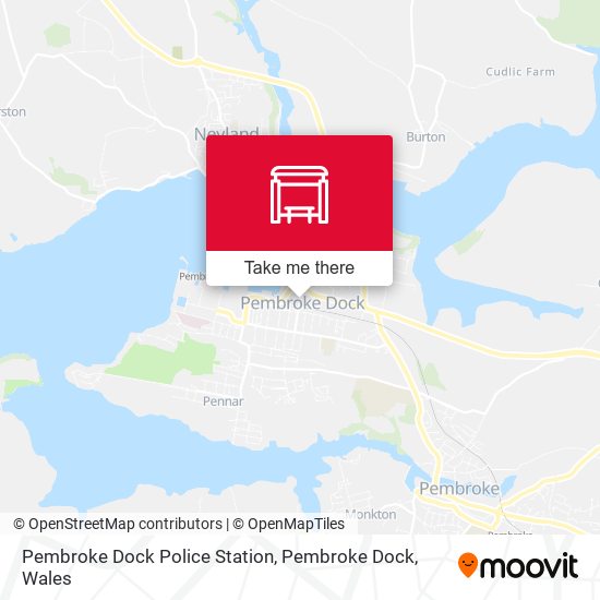 Pembroke Dock Police Station, Pembroke Dock map