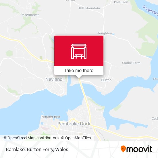 Barnlake, Burton Ferry map