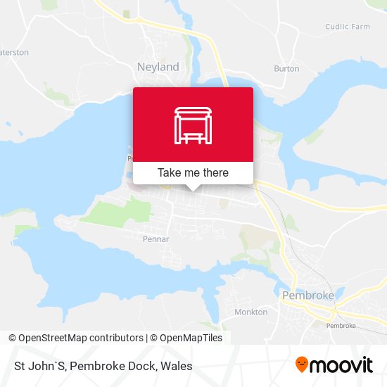 St John`S, Pembroke Dock map