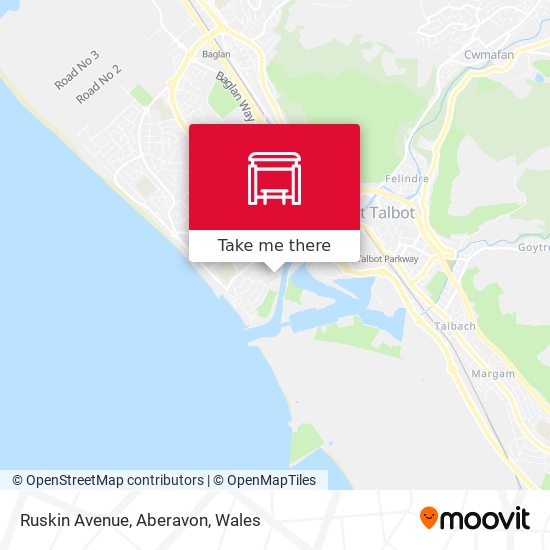 Ruskin Avenue, Aberavon map