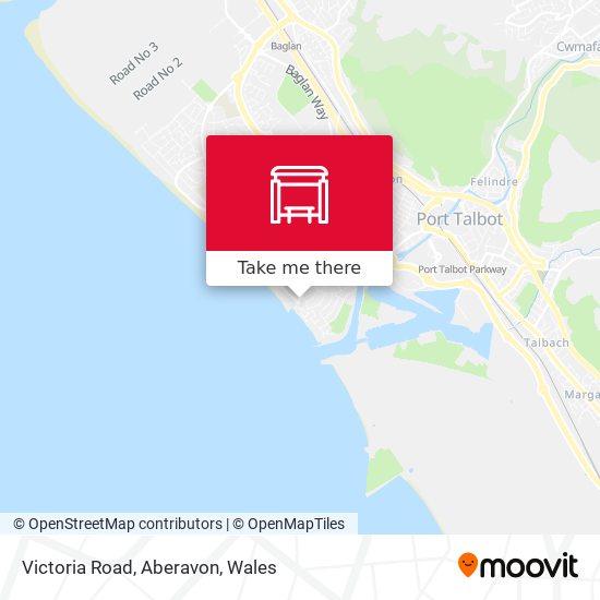Victoria Road, Aberavon map