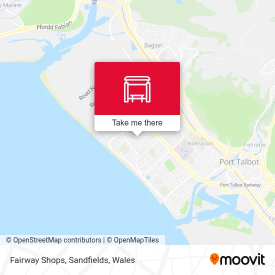 Fairway Shops, Sandfields map
