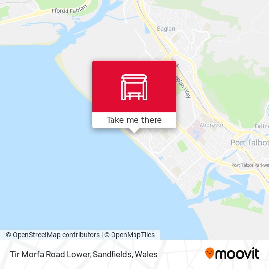Tir Morfa Road Lower, Sandfields map