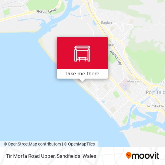 Tir Morfa Road Upper, Sandfields map