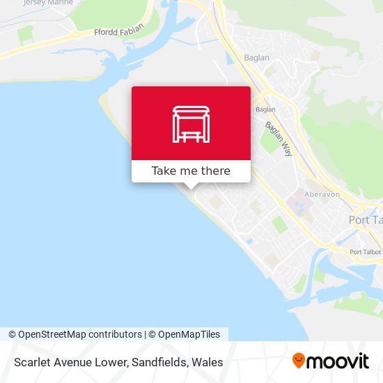 Scarlet Avenue Lower, Sandfields map