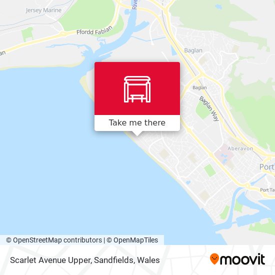 Scarlet Avenue Upper, Sandfields map