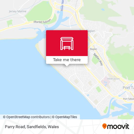 Parry Road, Sandfields map