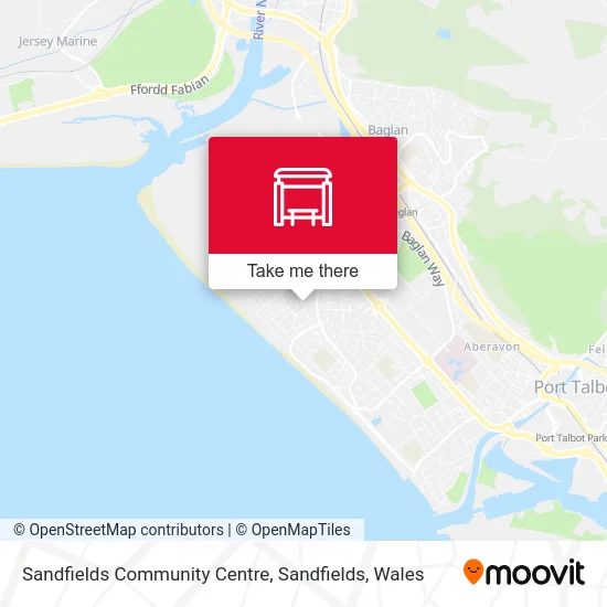 Sandfields Community Centre, Sandfields map