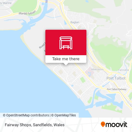 Fairway Shops, Sandfields map