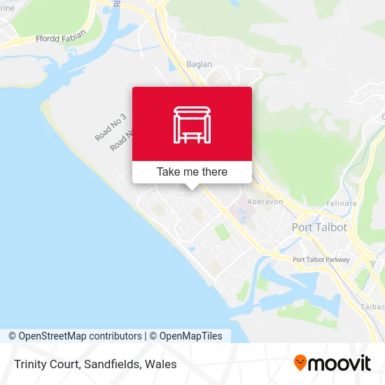 Trinity Court, Sandfields map