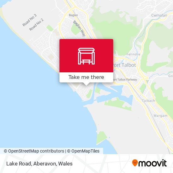 Lake Road, Aberavon map