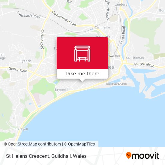 St Helens Crescent, Guildhall map