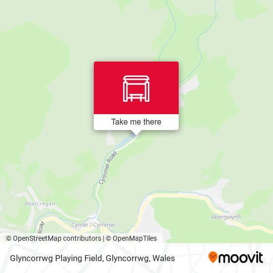 Glyncorrwg Playing Field, Glyncorrwg map