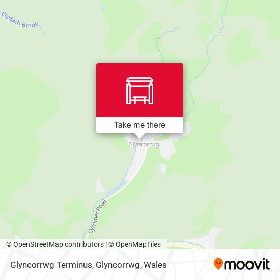 Glyncorrwg Terminus, Glyncorrwg map