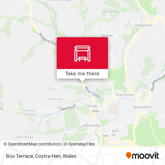 Box Terrace, Coytra-Hen map