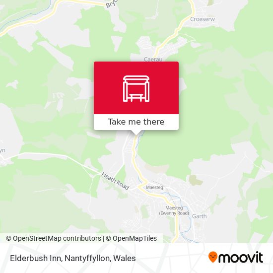 Elderbush Inn, Nantyffyllon map
