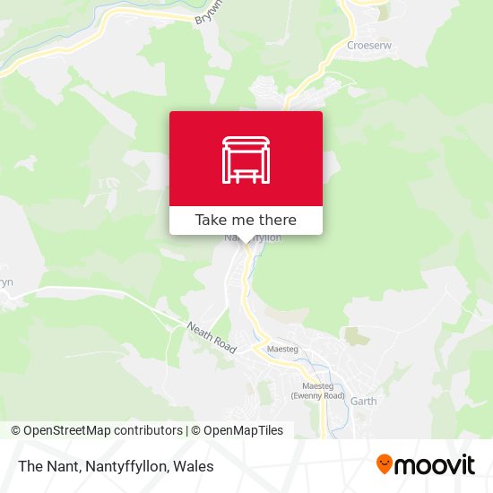 The Nant, Nantyffyllon map