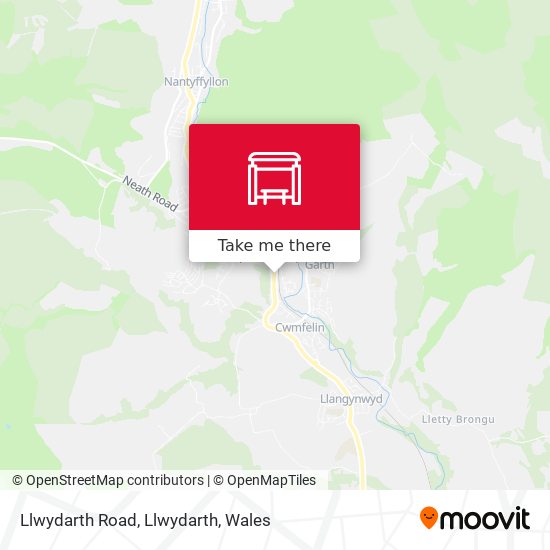 Llwydarth Road, Llwydarth map