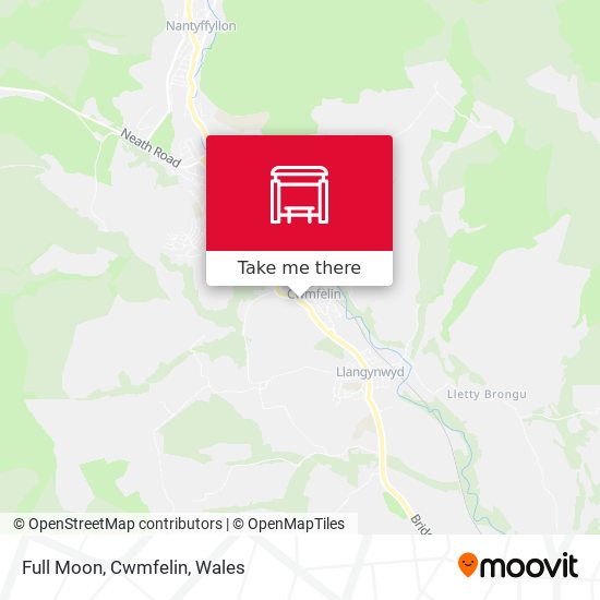 Full Moon, Cwmfelin map