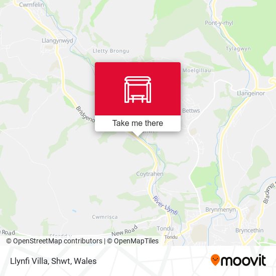 Llynfi Villa, Shwt map