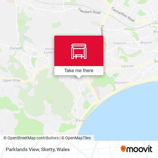 Parklands View, Sketty map
