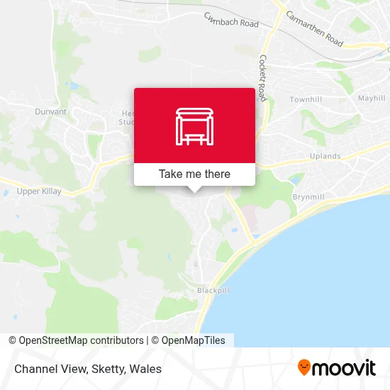 Channel View, Sketty map
