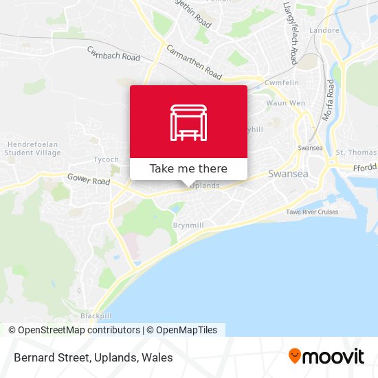 Bernard Street, Uplands map