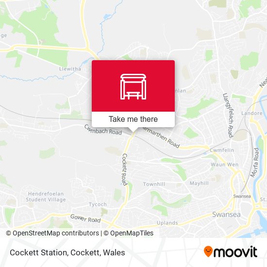 Cockett Station, Cockett map