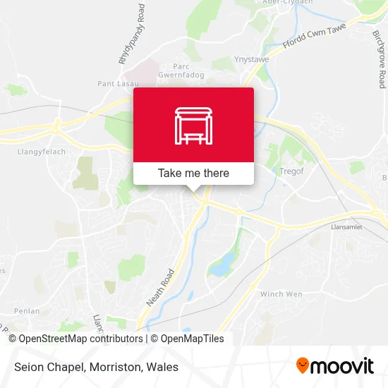 Seion Chapel, Morriston map