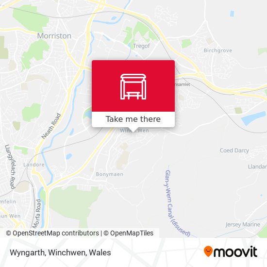 Wyngarth, Winchwen map