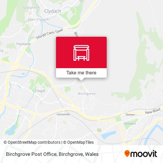 Birchgrove Post Office, Birchgrove map